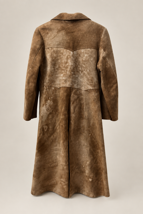 Trench in camoscio